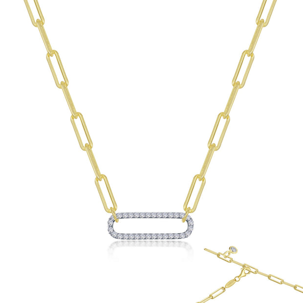 2-Tone Paperclip Necklace