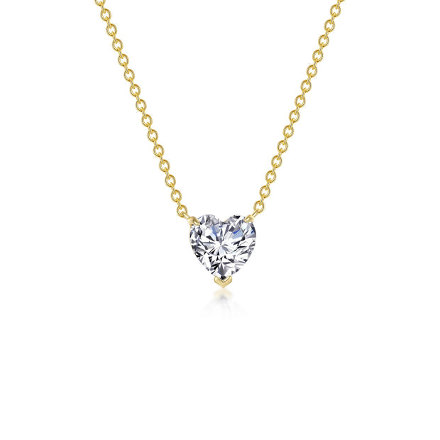 Heart Solitaire Necklace