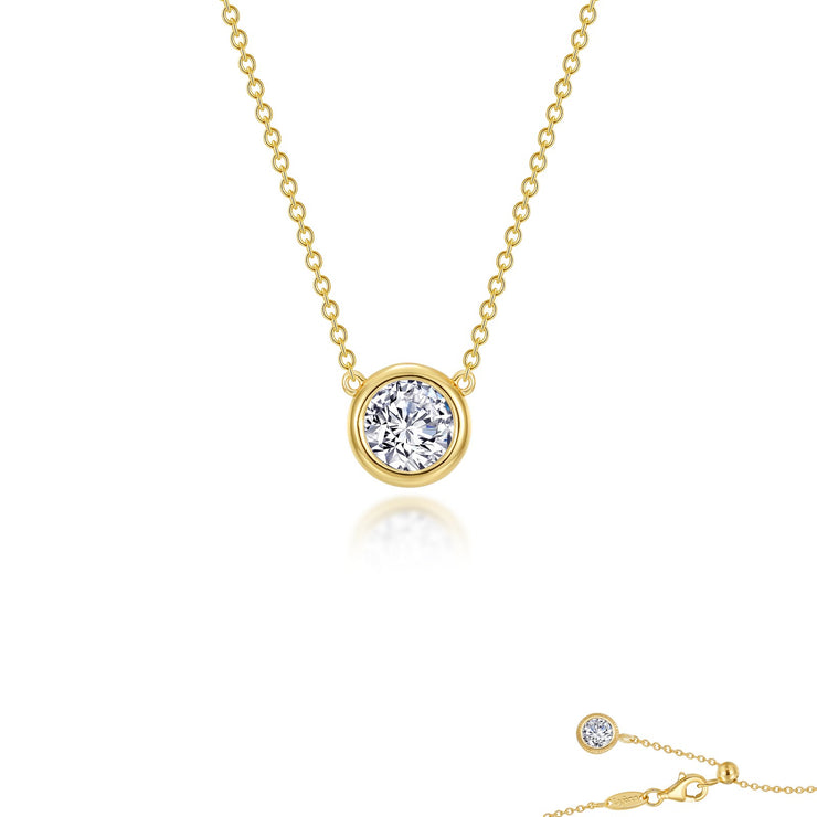 0.5 CTW Bezel-set Solitaire Necklace