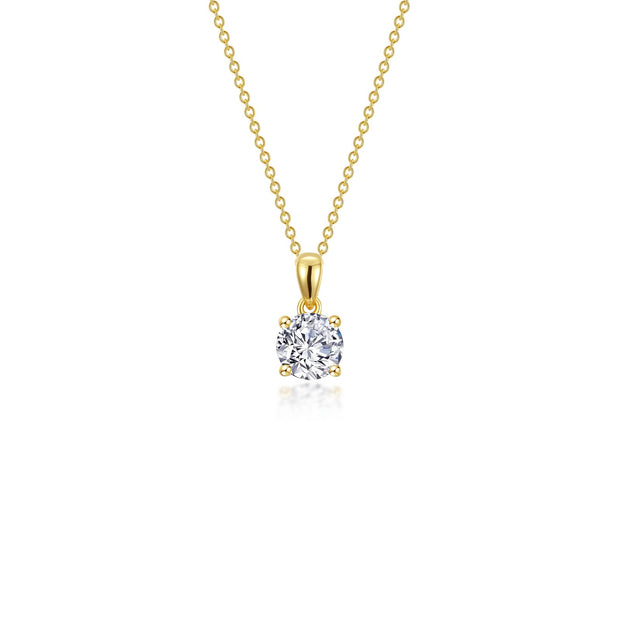 0.50 CTW 4-Prong Solitaire Necklace