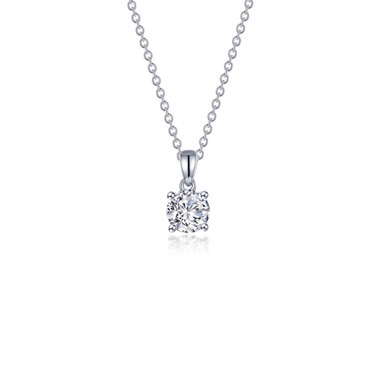 0.65 CTW 4-Prong Solitaire Necklace