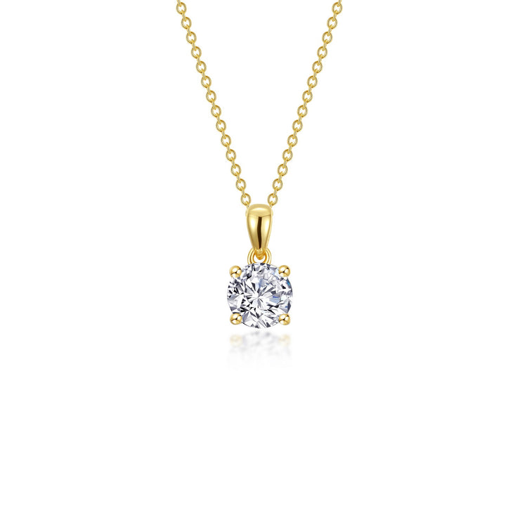 0.85 CTW 4-Prong Solitaire Necklace