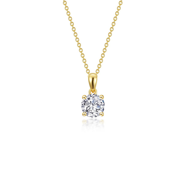 0.85 CTW 4-Prong Solitaire Necklace