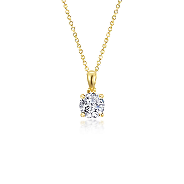 1 CTW 4-Prong Solitaire Necklace