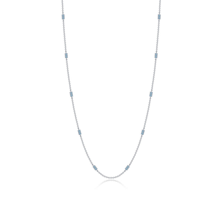 0.6 CTW Adjustable Station Necklace