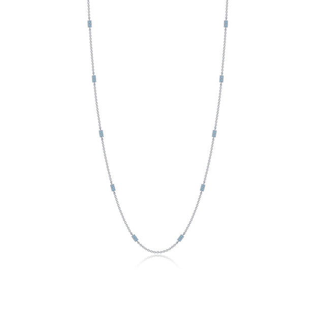 0.6 CTW Adjustable Station Necklace