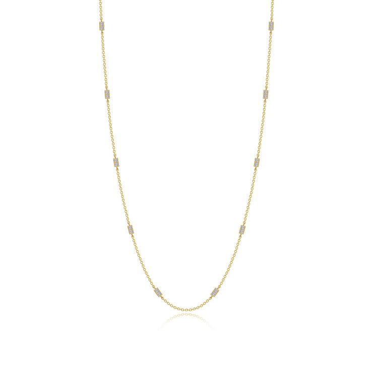 0.6 CTW Adjustable Station Necklace