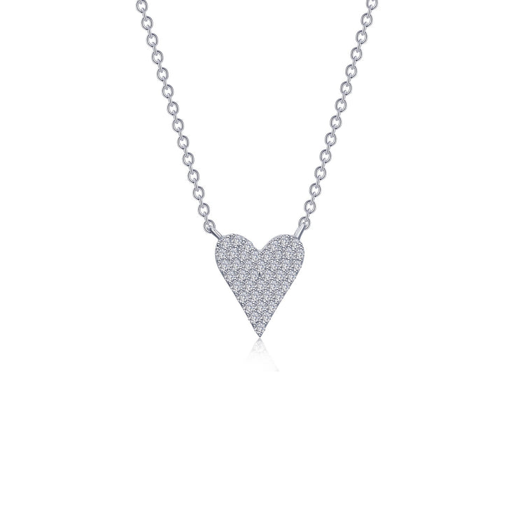 Pave Heart Necklace