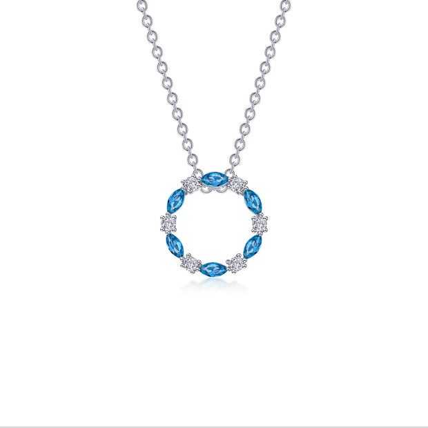 1.45 CTW Open Circle Necklace