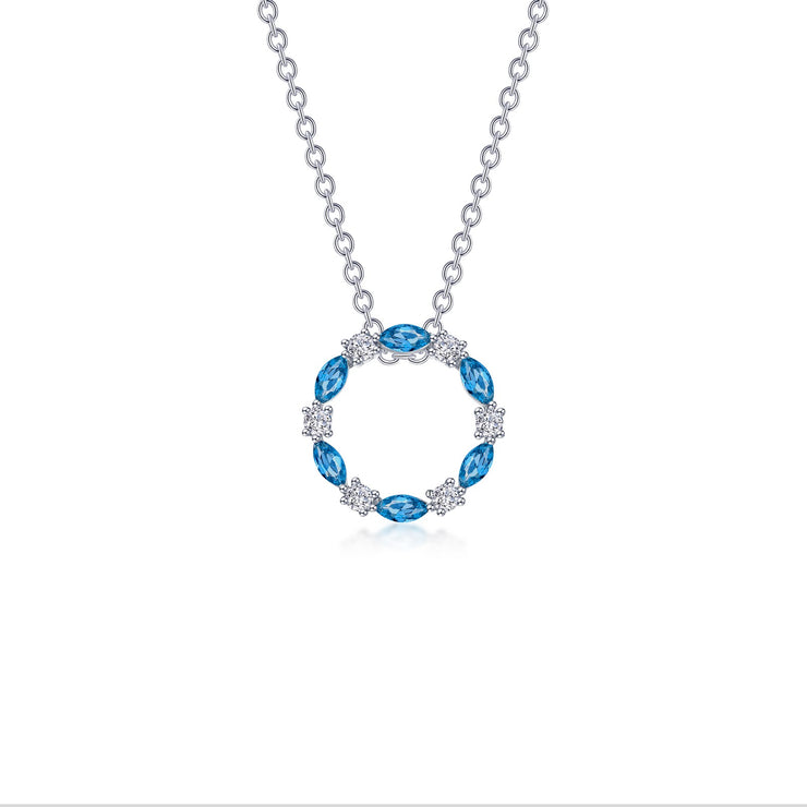 1.45 CTW Open Circle Necklace