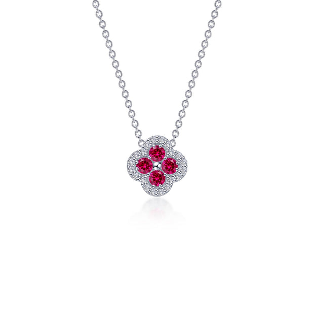 0.65 CTW Flower Necklace