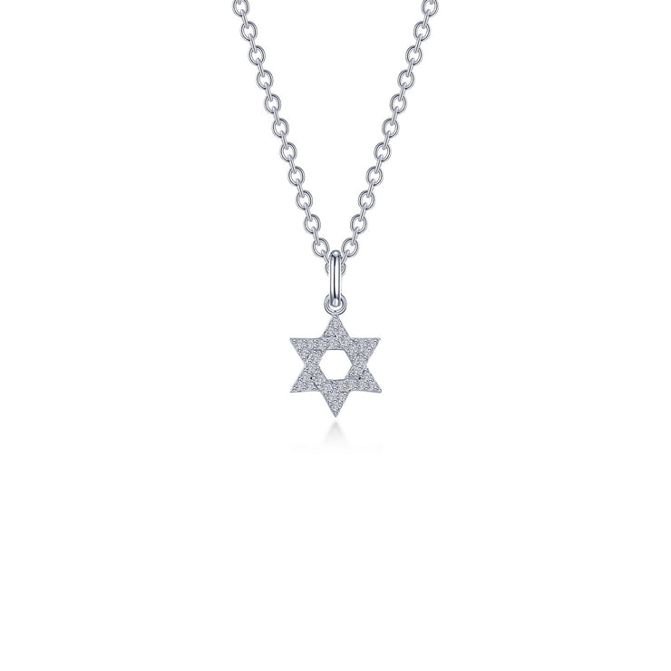 0.55 CTW Star of David Necklace