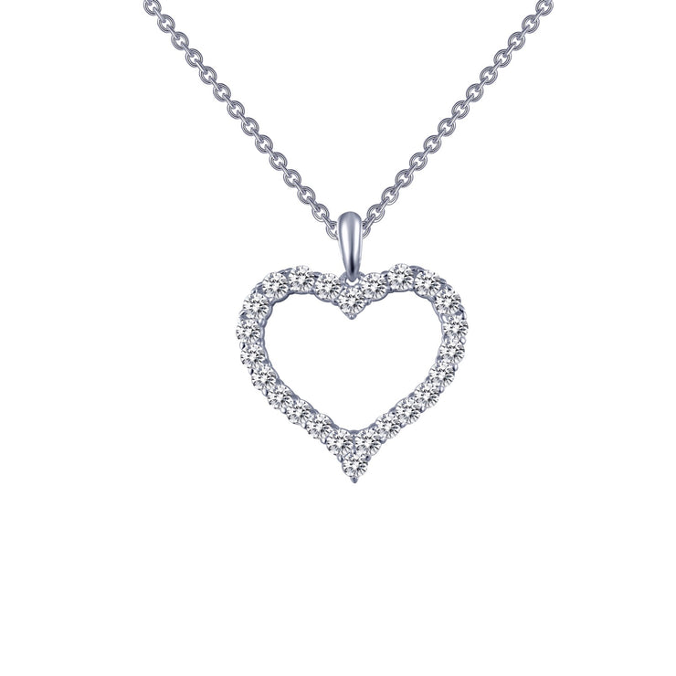 Open Heart Pendant Necklace