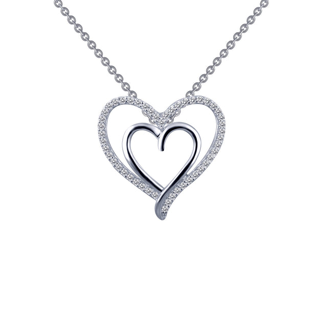 Double-Heart Pendant Necklace