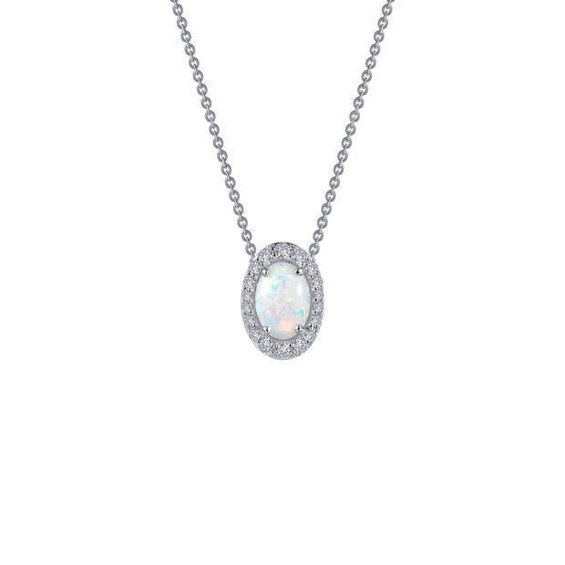 Classic Halo Pendant Necklace