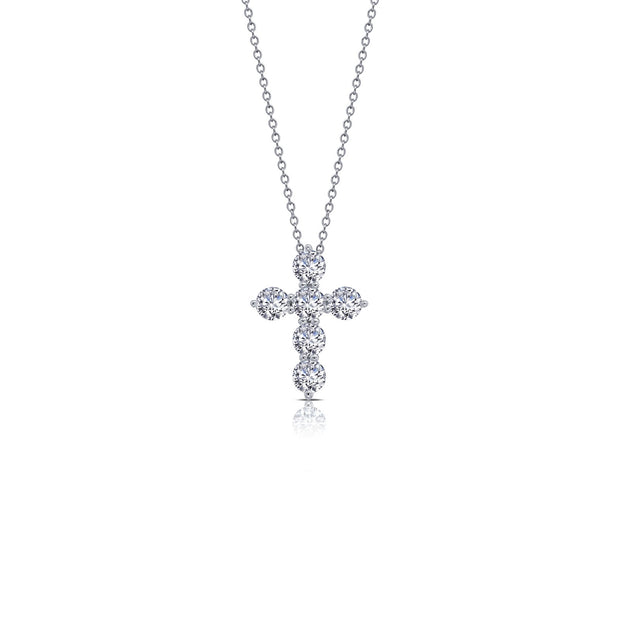 1.02 CTW Cross Pendant Necklace