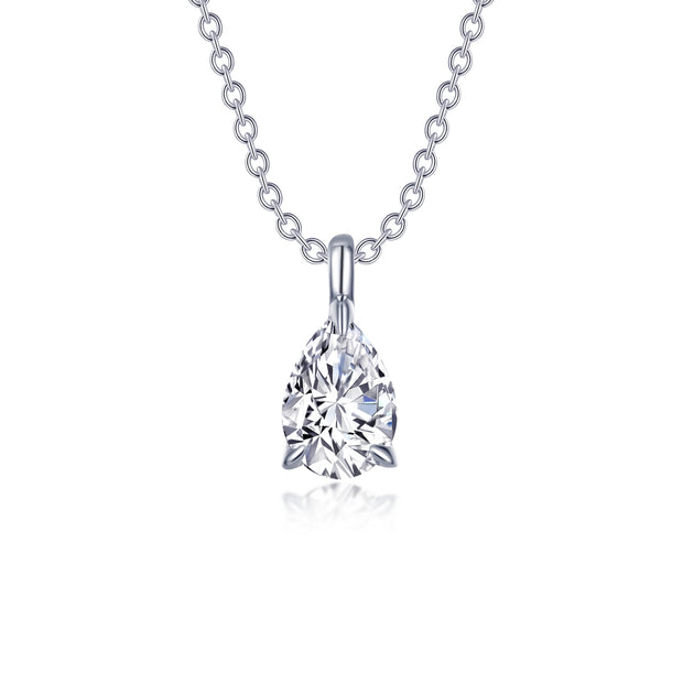 Pear-Shaped Solitaire Necklace