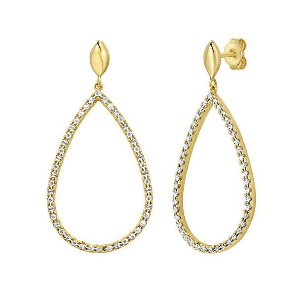 14K DiamonOro Marquise Earrings