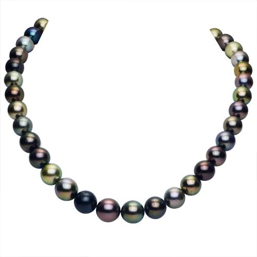 14KT White Gold Tahitian Pearl Necklace