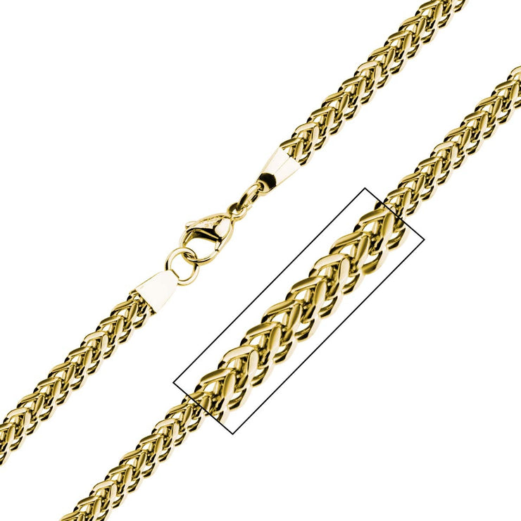 4mm Gold IP Franco Chain