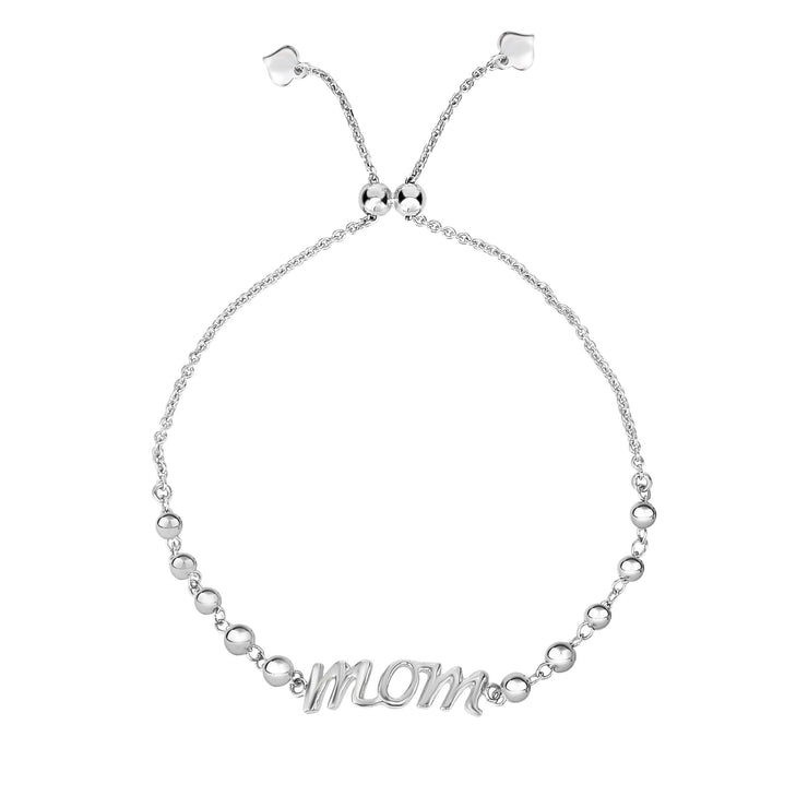 Sterling Silver Mom Friendship Bracelet