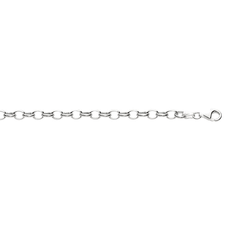 Silver Small Round Link Bracelet