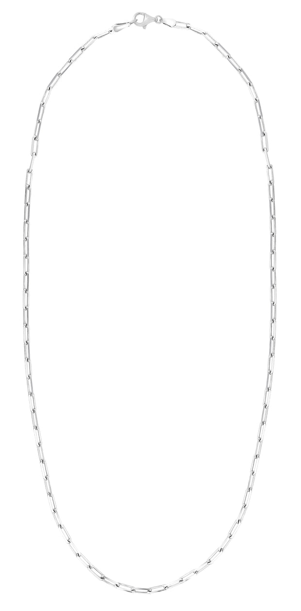 Silver 2.5mm Paperclip Chain