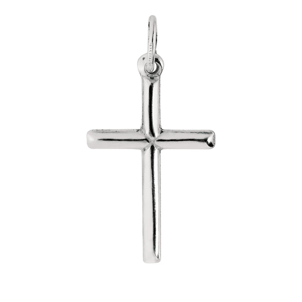 Silver Medium Tube Cross