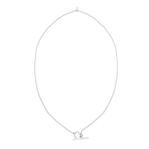 Silver Heart Toggle Necklace