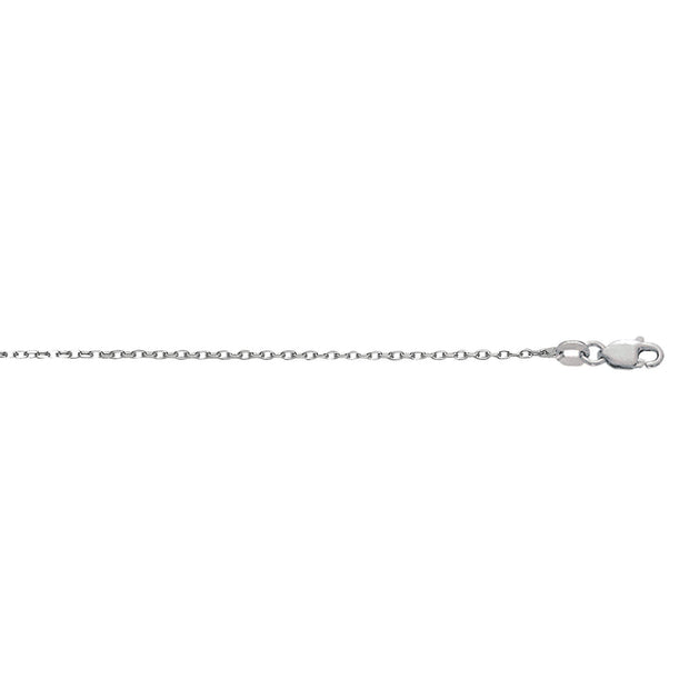 Silver .8mm Diamond Cut Cable Chain