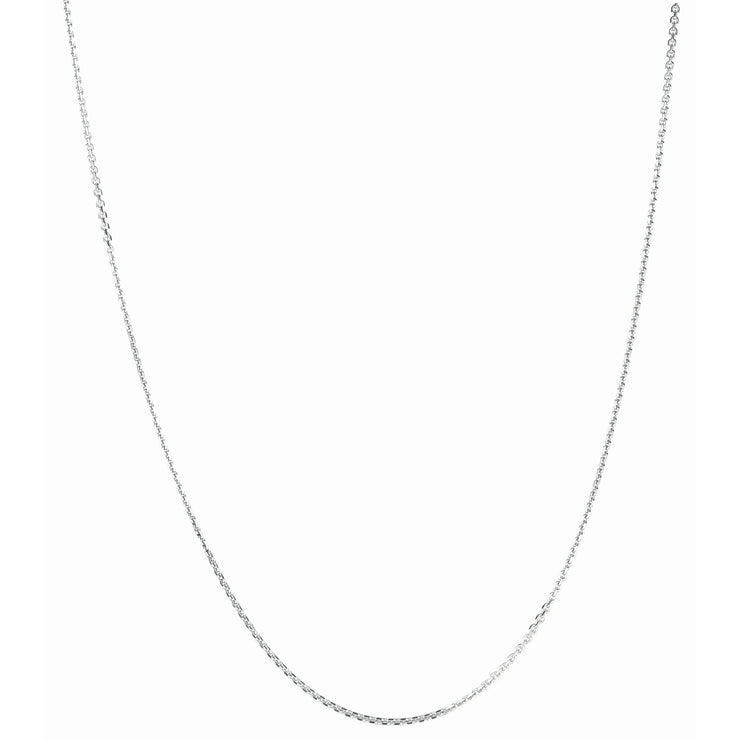 Silver 1.4mm Diamond Cut Cable Chain