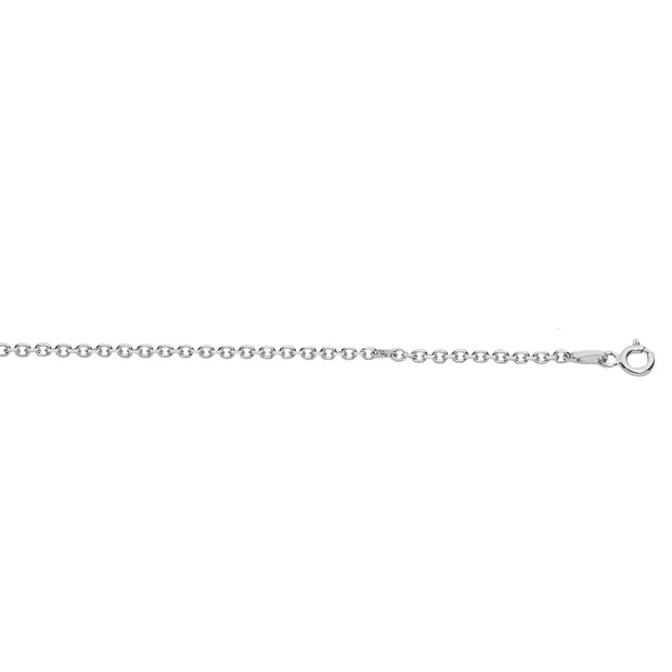 Silver 2.2mm Diamond Cut Cable Chain