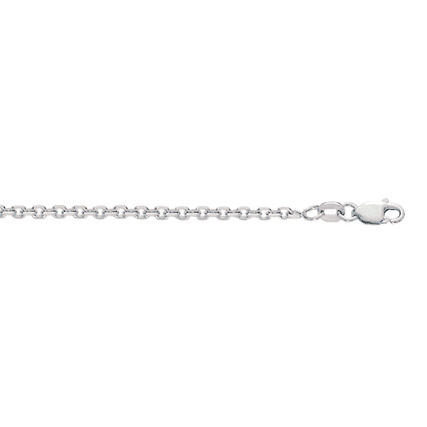 Silver 2.75mm Diamond Cut Cable Chain