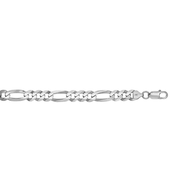 Silver 8.8mm Figaro Chain