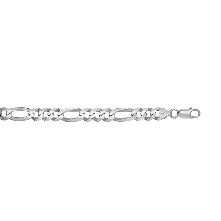 Silver 8.8mm Figaro Chain