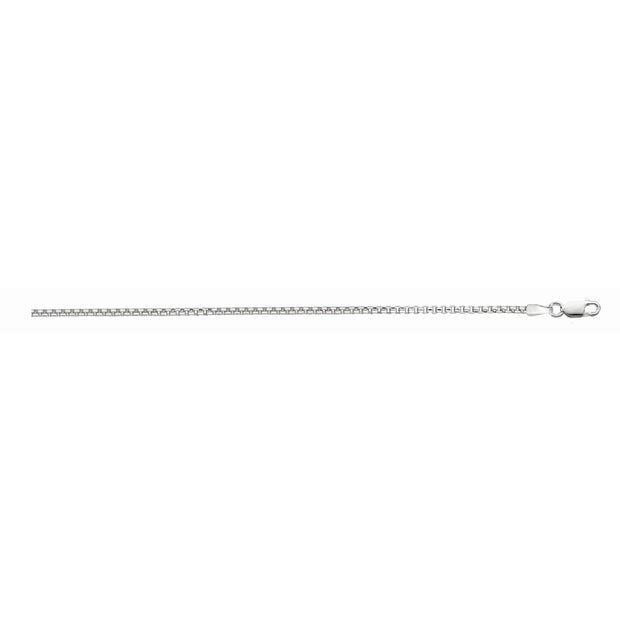 Silver 1.3mm Round Box Chain