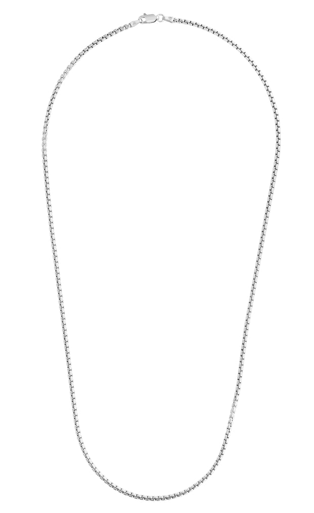 Silver 2mm Round Box Chain