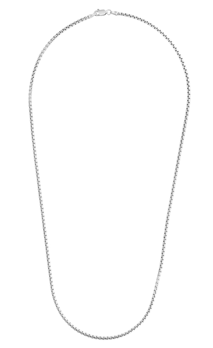 Silver 2mm Round Box Chain