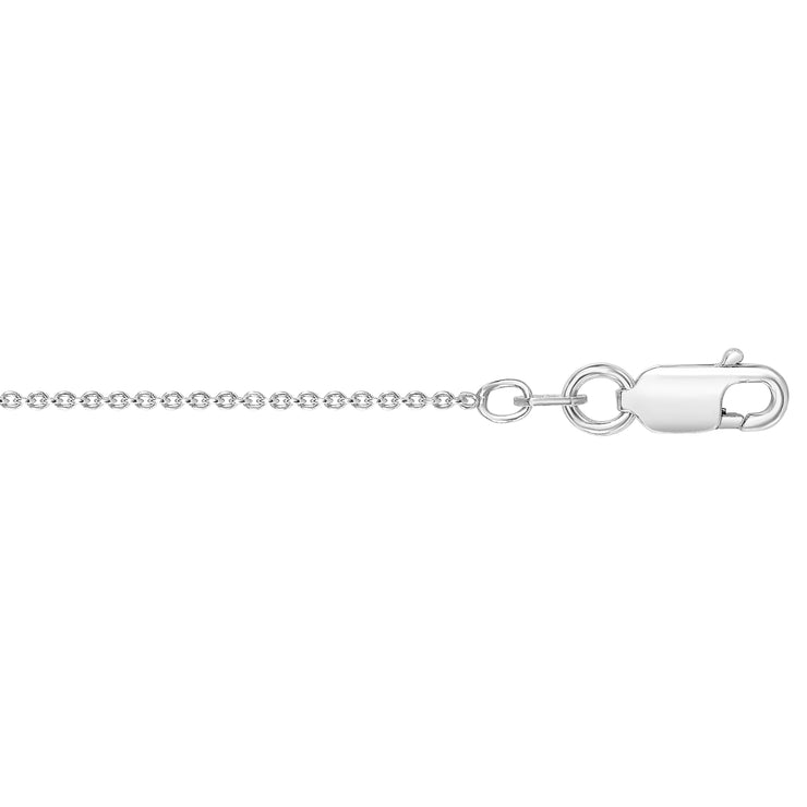 Silver 1.1mm Round Cable Chain