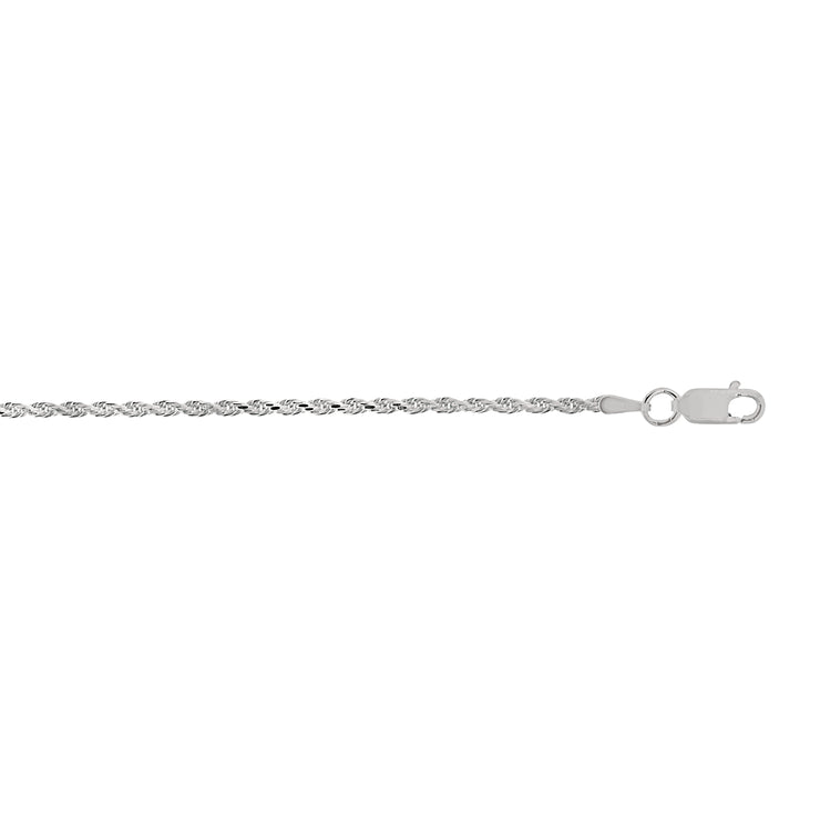 Silver 1.8mm Rope Chain