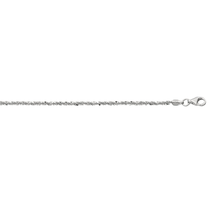 Silver 2.2mm Sparkle Chain