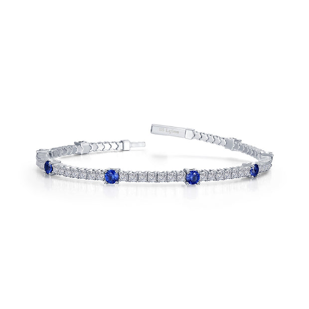 3.25 CTW Station Flexible Tennis Bracelet