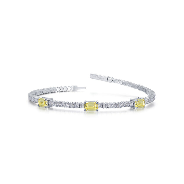 3.90 CTW Station Flexible Tennis Bracelet