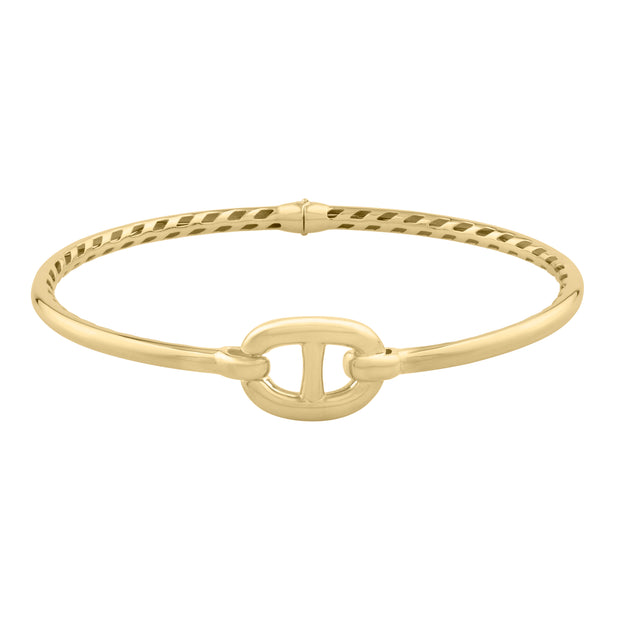 14K Puff Mariner Link Bangle