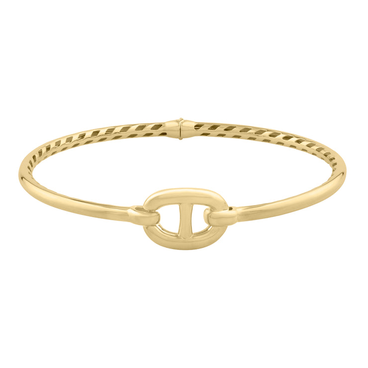 14K Puff Mariner Link Bangle