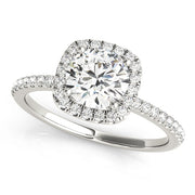 Halo Diamond Engagement Ring