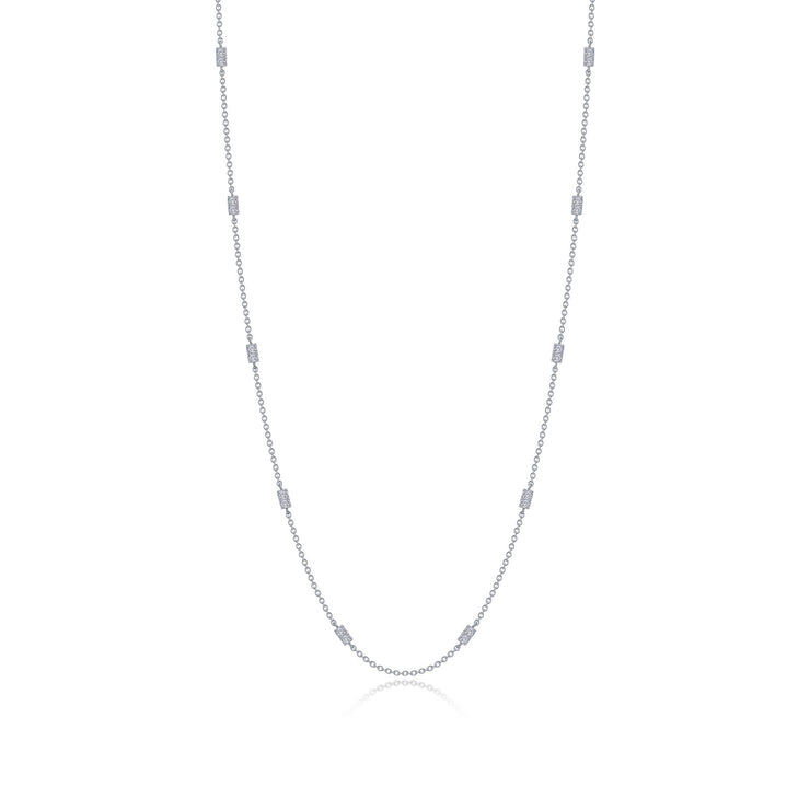 0.6 CTW Adjustable Station Necklace