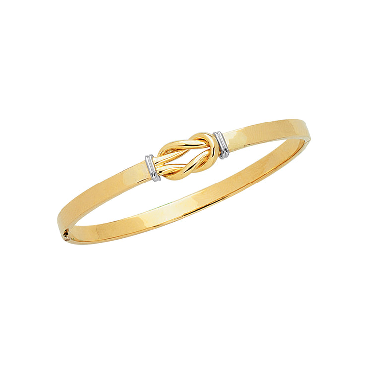 14K Gold Knot Bangle