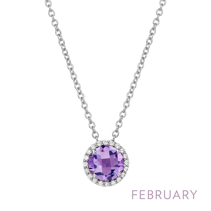 February Birthstone Necklace