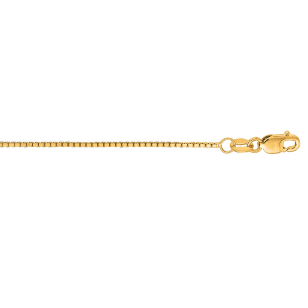 14K Gold 0.85mm Classic Box Chain